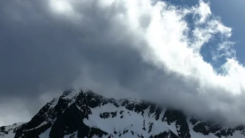 Clouds at low altitude in the mountains timelapse Stock Footage 224017591