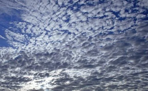 Clouds Many clouds in the blue sky ,model released, Symbolfoto Copyright: ... 写真素材