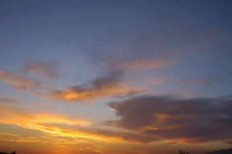 Clouds in many forms dawn to dusk taken all over the wrold Foto stock