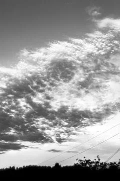 Clouds monochrome Stock Photos