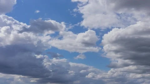 Clouds In Motion 24 4K (with rain) Stock Footage 53940263
