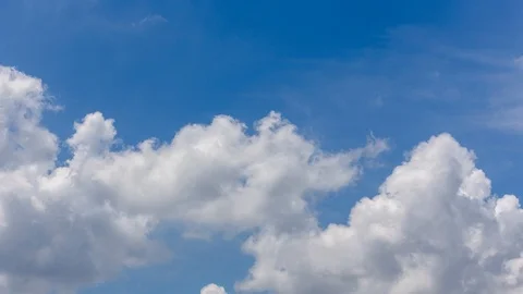 Clouds motion against blue sky Stock Footage 106464888