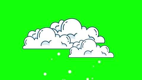 Clouds Motion - Chroma Key Green Screen Footage Vídeo Stock 341336447