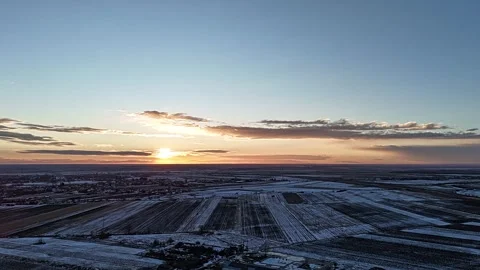 Clouds in motion at sunset Stock Footage 262895218