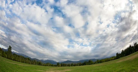 Clouds in the mountain Stock Footage 54026489