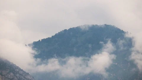 Clouds on Mountain Video stock 91045171