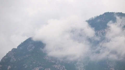 Clouds on Mountain Video stock 91045172