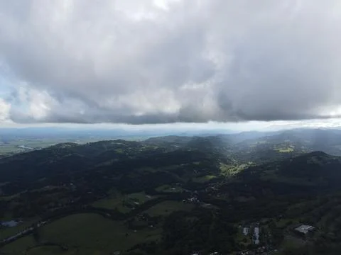 Clouds, Mountain, Land Stock Photos