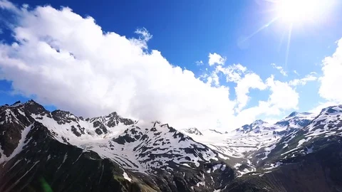 Clouds on the mountain top, timelapse Stock Footage 79151723