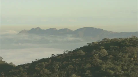 Clouds in the mountains of Brazil Video stock 35295819