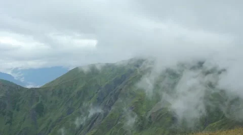 Clouds in the mountains Stock Footage 41465360
