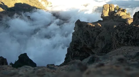 Clouds in the mountains Stock Footage 62780257