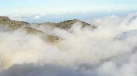 Clouds in the mountains Stock Footage 62780610