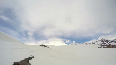 Clouds in mountains Stock Footage 82132917
