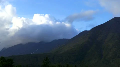 Clouds in the mountains Stock Footage 221722574