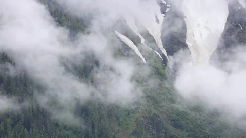 Clouds in the mountains Stock Footage 277076622