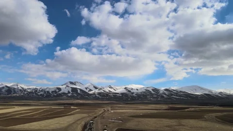 Clouds mountains landscape Stock Footage 237169362