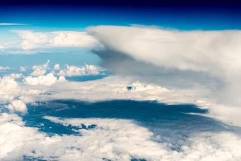 Clouds as mountains. Stock Photos