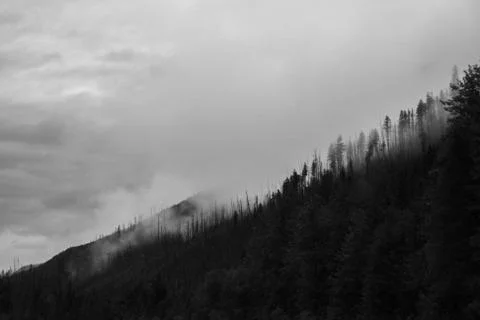 Clouds in the Mountains Stock Photos