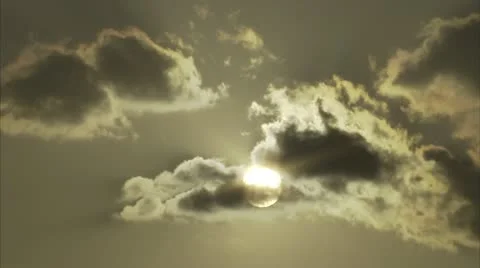 Clouds Move Across Sun Video 스톡 동영상 12761591