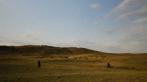Clouds move quickly across the sky. Stock Footage 130459323