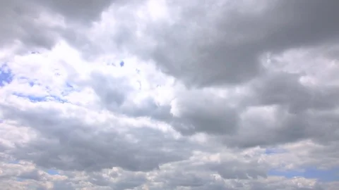 Clouds move quickly from the wind Stock Footage