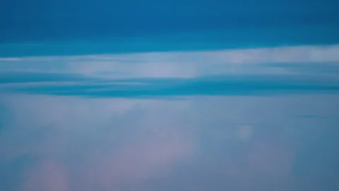 Clouds move rapidly in the sky at sunset. Time laps. Stock Footage 155568158