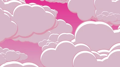 Clouds move at sky in comic art Stock Footage 323295763