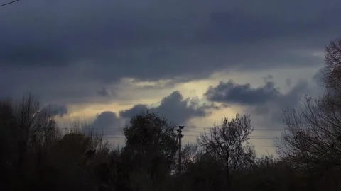 Clouds move in slow motion. Stock Footage 224236778