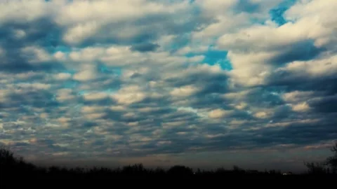 Clouds move in slow motion. Stock Footage 224236795