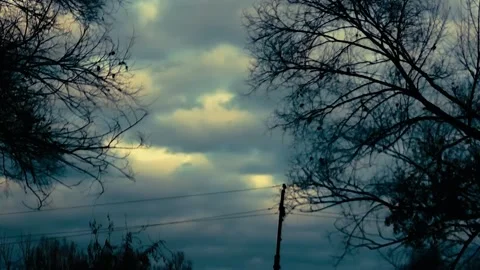 Clouds move in slow motion. Stock Footage 224236796
