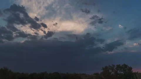 Clouds move in slow motion. Stock Footage 224236798