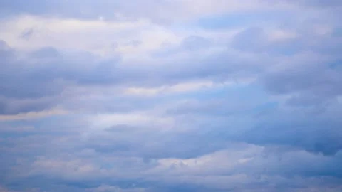 Clouds move through the sky during the day. A harbinger of rain. Timelapse Stock Footage 142977982