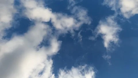Clouds move very fast across the sky Stock Footage 245985931