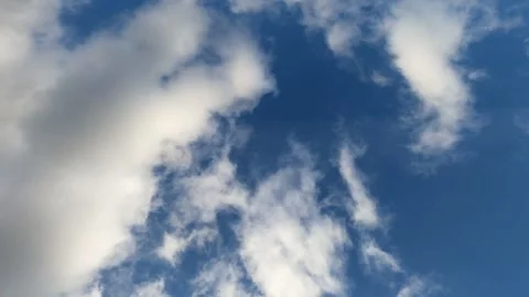Clouds move very fast across the sky Stock Footage 246390057