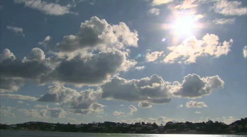 The Clouds Move West Stock Footage 677944