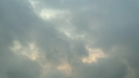 Clouds moved to cover the evening sky Stock Footage 278019054