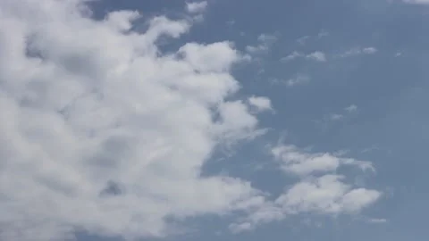 Clouds Movement Over Blue Sky Timelapse Stock Footage 201006706