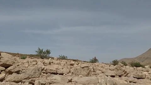 Clouds movement in the sky from sad alksob (M'sila dam) background Stock Footage 153490381