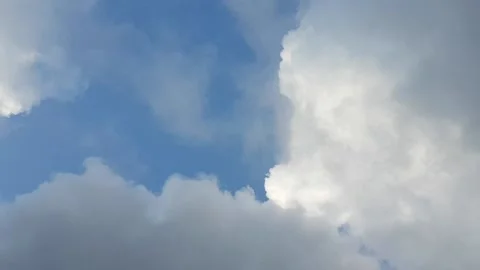 Clouds movements in a blue sky Stock Footage 172249256
