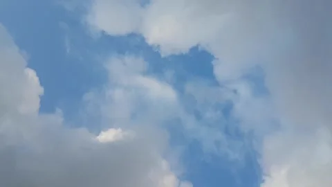 Clouds movements in a blue sky Stock Footage 172249261