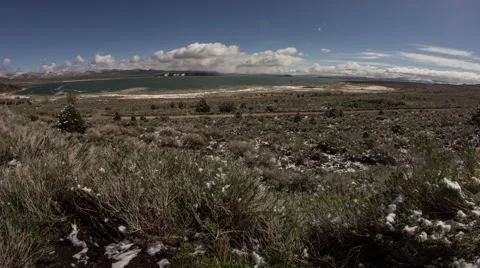 Clouds moving above lake 스톡 동영상 40707797