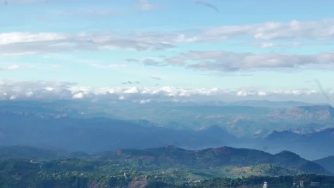 Clouds Moving Above The Mountains Stock-Footage 82250310