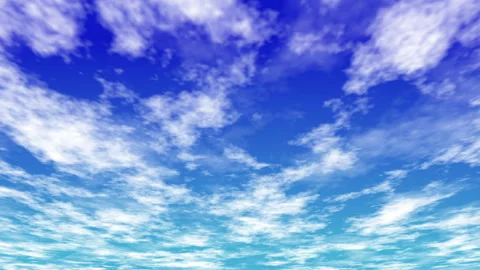 Clouds Moving Across the Blue Sky Stock Footage 288434719