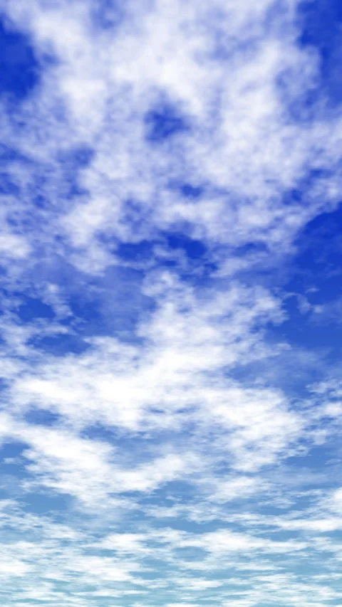 Clouds Moving Across the Blue Sky Stock Footage 288934446