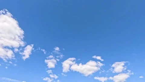Clouds Moving Across Blue Sky Stock Footage 292354960
