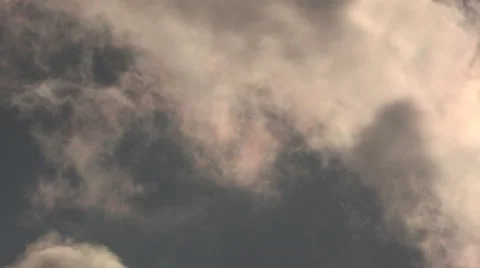 Clouds moving across with colors of the Rainbow Video stock 49018408