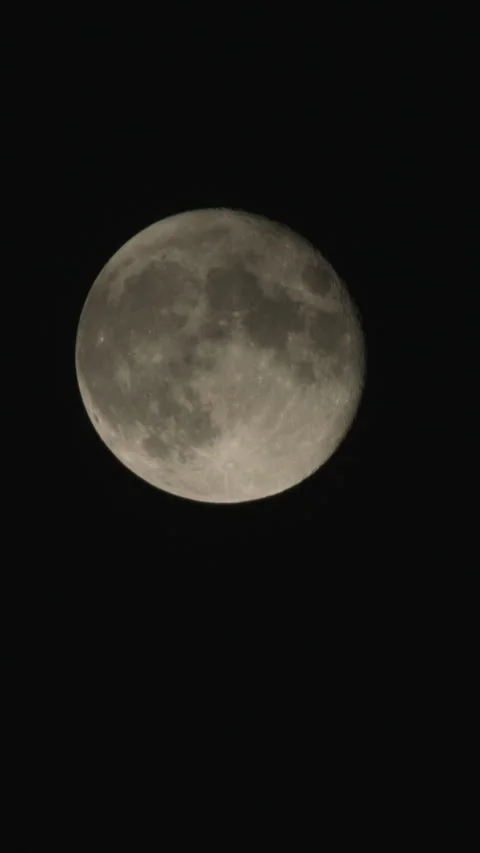 Clouds moving across the moon. Vertical. Stock-Footage 280706869