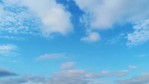Clouds moving and there is a blue space Stock Footage 156064308