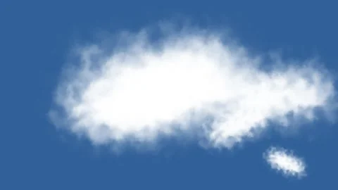 Clouds Moving Animation With Chroma Key For Video Editing Stock Footage 315991127